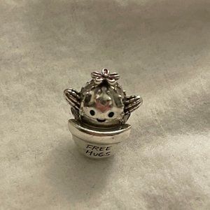 *authentic* pandora jewelry cactus "free hugs" charm